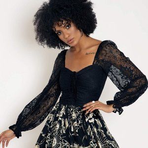 Immortal Lace Sweetheart Top